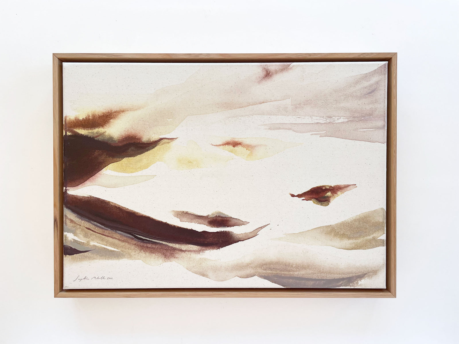 A new moment - a medium original acrylic painting (framed)