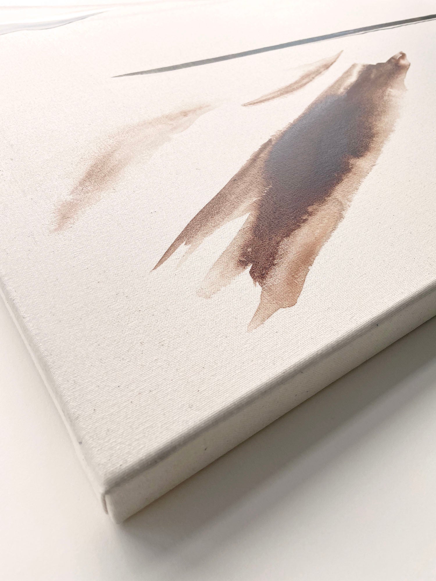 'Beauty lies in the unknown' and 'Out of the mess came beauty' - a pair of large original acrylic paintings