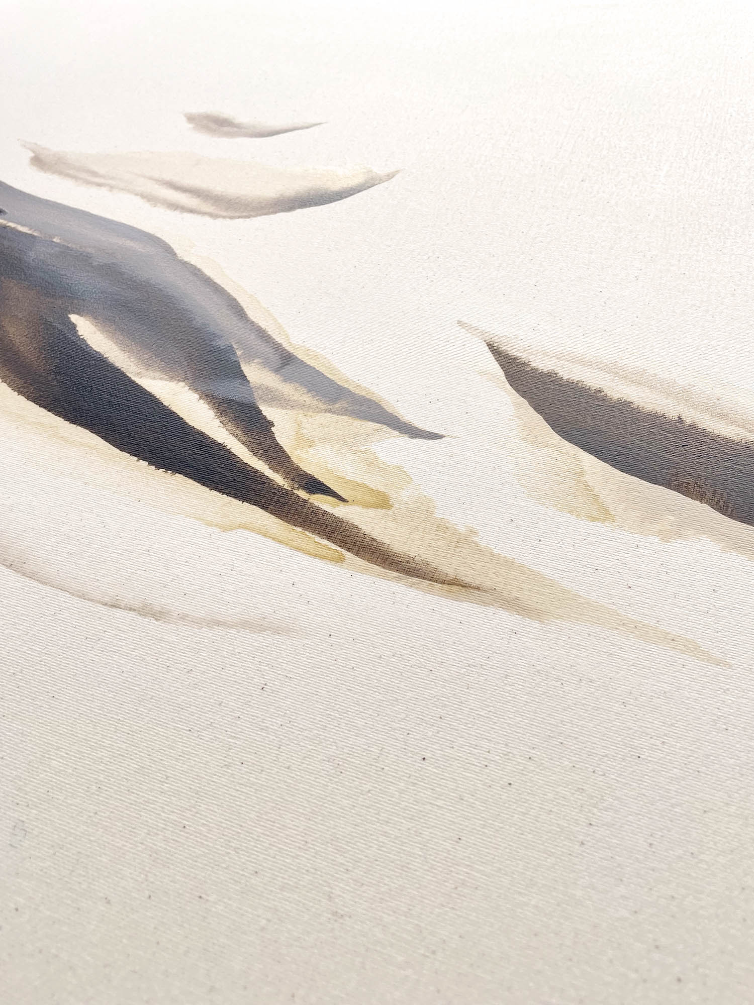 'Beauty lies in the unknown' and 'Out of the mess came beauty' - a pair of large original acrylic paintings