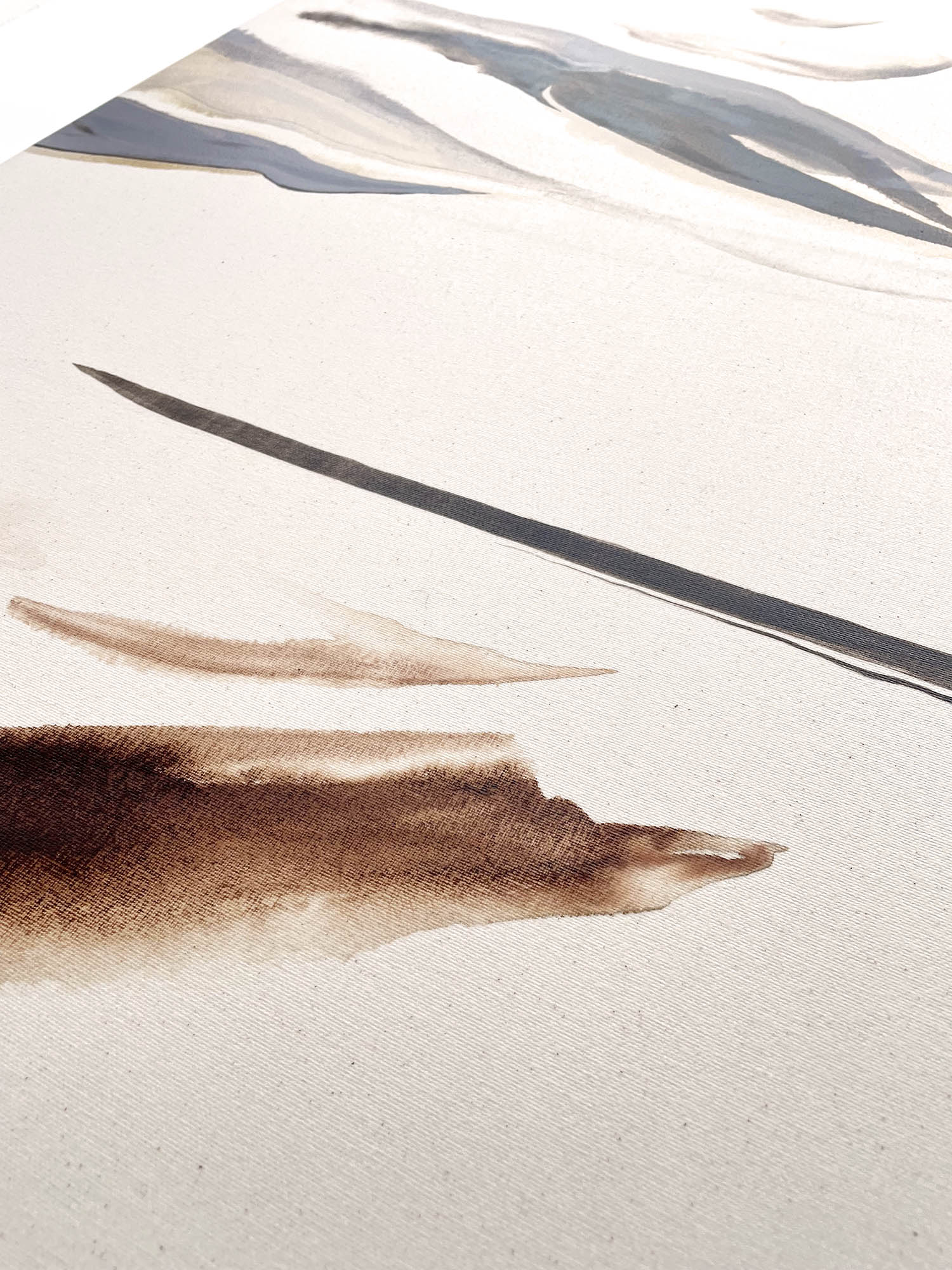 'Beauty lies in the unknown' and 'Out of the mess came beauty' - a pair of large original acrylic paintings