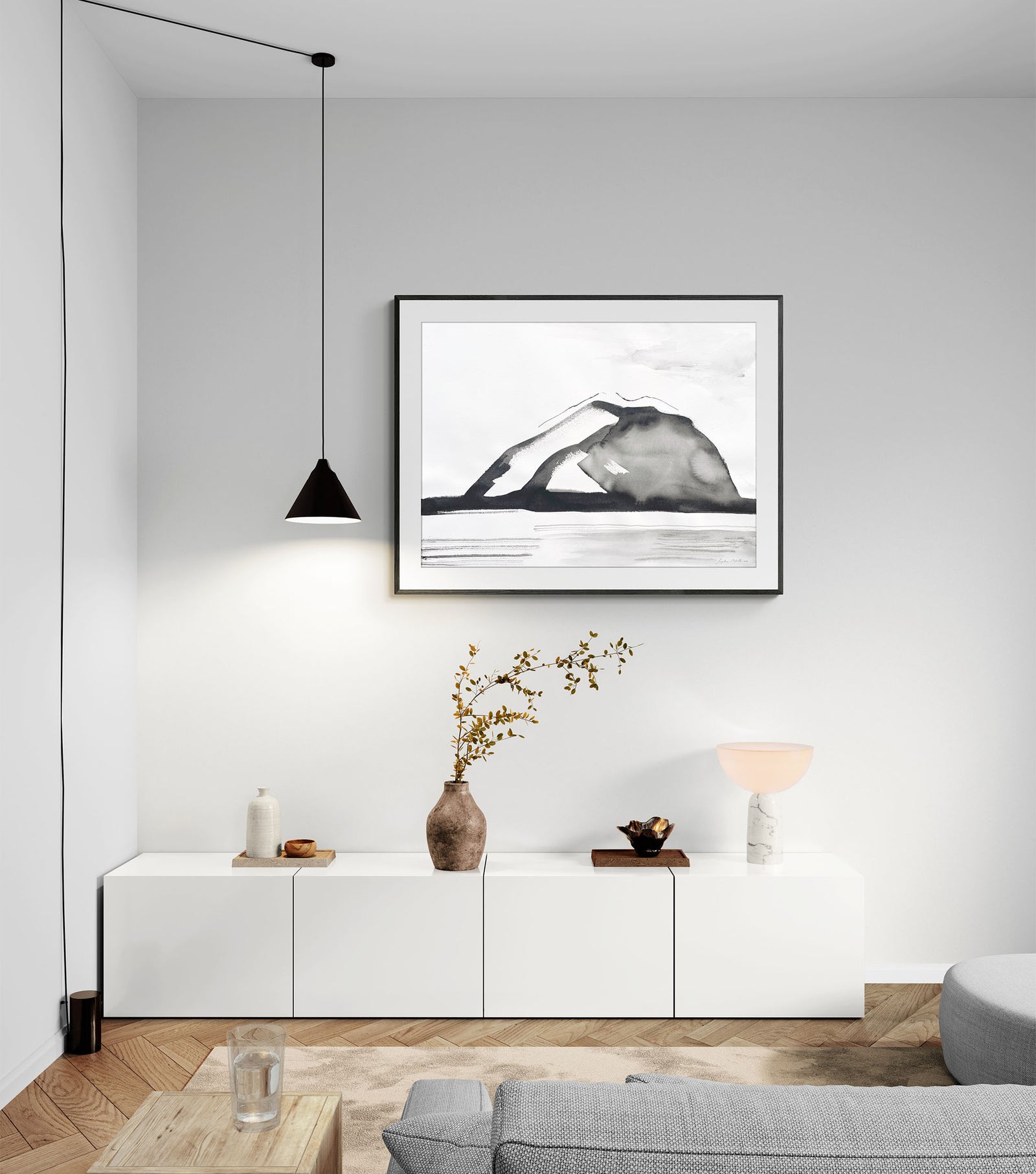 Black mountain - a large original painting