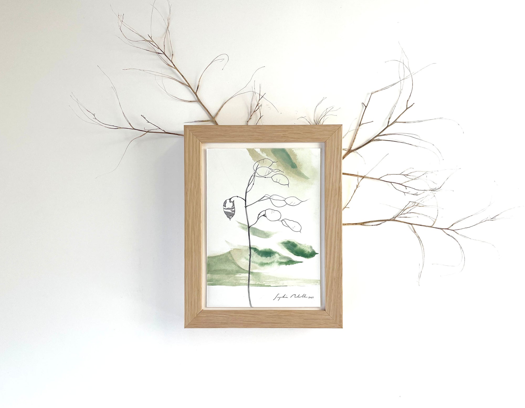 I am beautifully flawed - a small (5 x 7") original watercolour painting