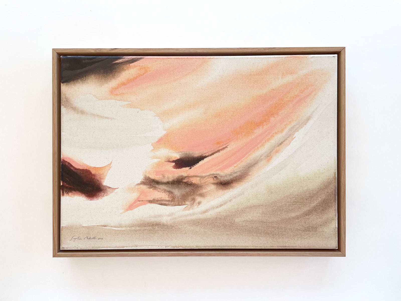 Only now - a medium original acrylic painting (framed)