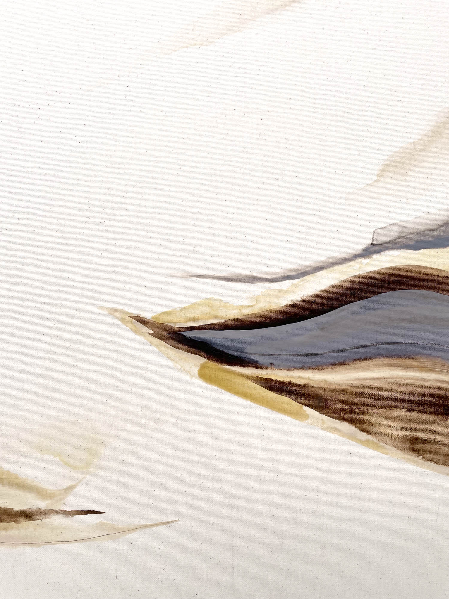 'Beauty lies in the unknown' and 'Out of the mess came beauty' - a pair of large original acrylic paintings