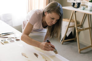 Slow - a large original watercolour painting