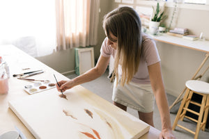 Slow - a large original watercolour painting