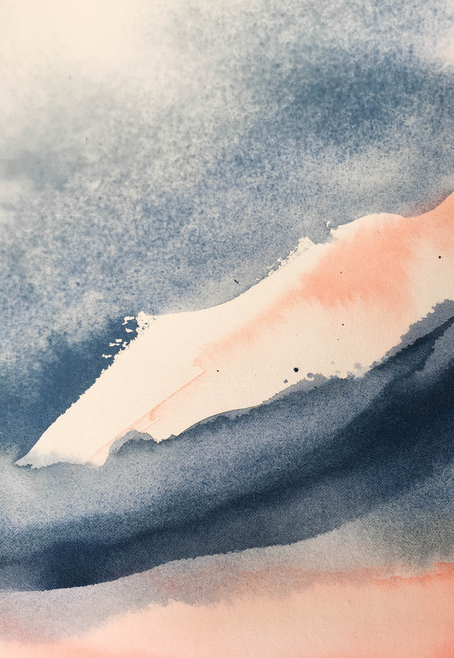 Quiet awareness I - an extra large original painting