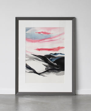 Rising III - a large original framed painting