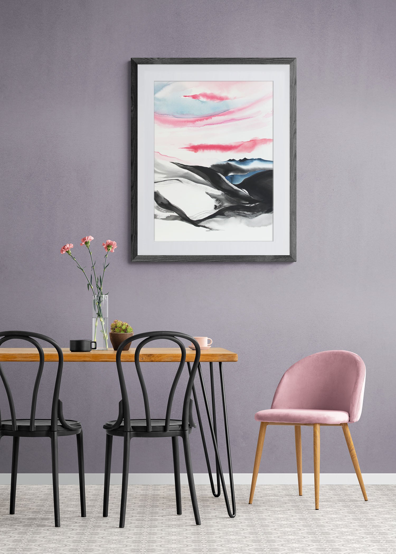 Rising III - a large original framed painting