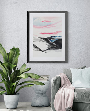 Rising III - a large original framed painting